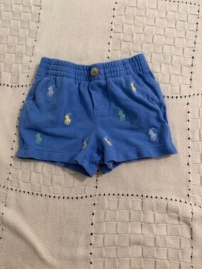 Ralph Lauren Royal Blue Kids 3M Pique Logo Shorts SEE DESCRIPTION